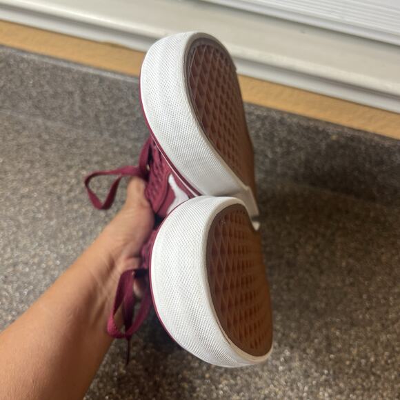 Vans Old Skool Men's Size 10 Burgundy Canvas Skate Sneaker Shoes Lace Up Low Top - Picture 7 of 11